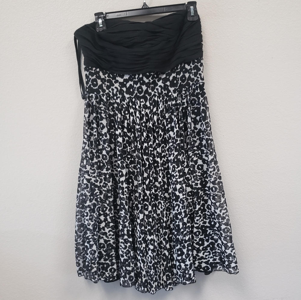 Mixit strapless dress with black wrap. Black and grey. Size 12